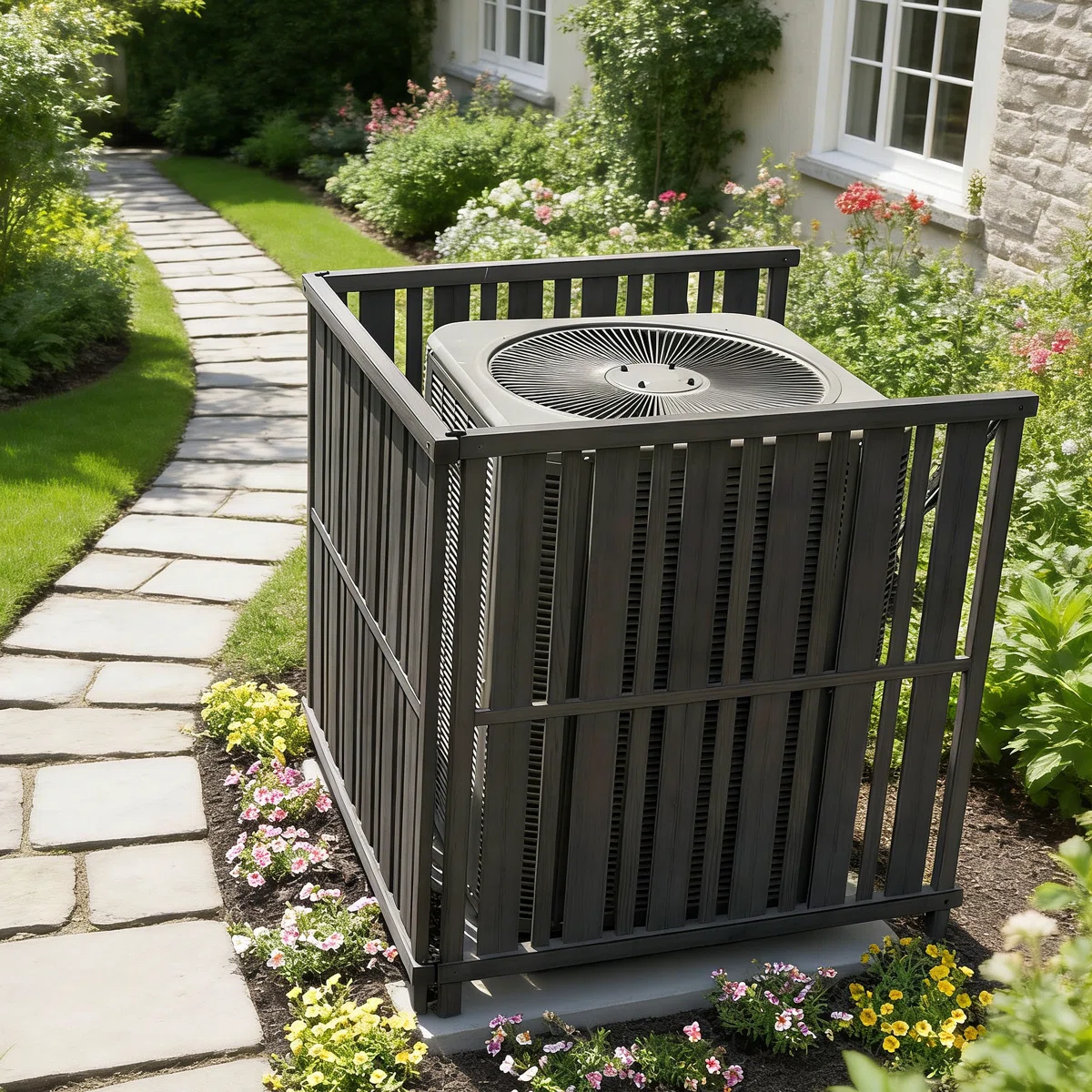 Air Conditioner Screen Ideas That Preserve Proper Equipment Ventilation
